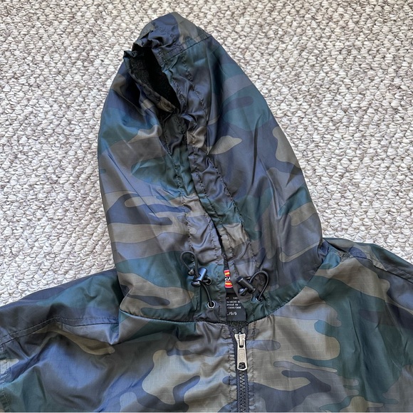 Dickies Camo Jacket size large hooded fill zip pockets Sherpa interior - Picture 4 of 11